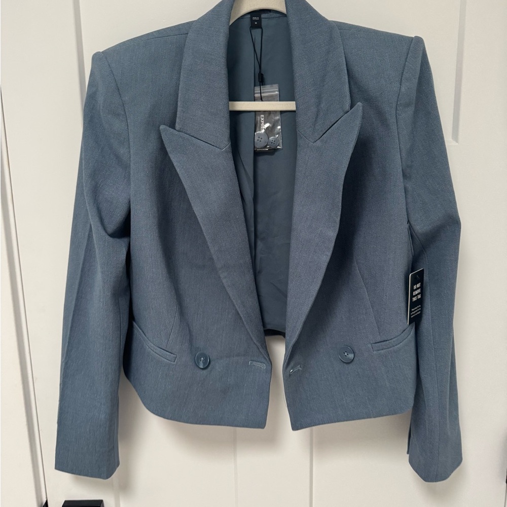 NWT Express Women's Slate Blue Blazer